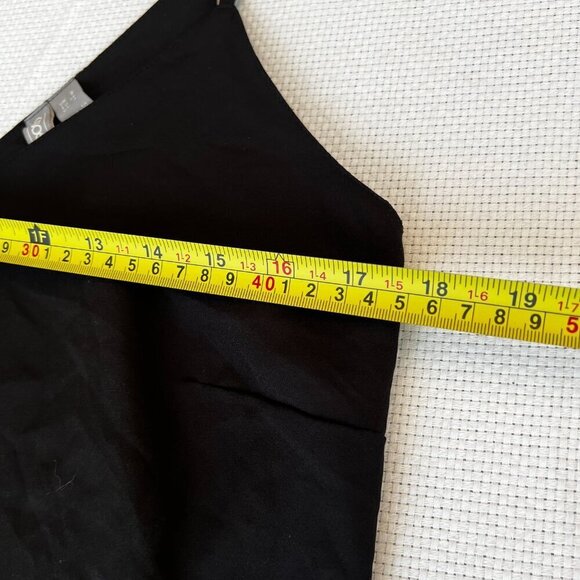 ASOS Black Adjustable Spaghetti Strap Soft Relaxed Camisole Top Size 4 - Picture 2 of 7